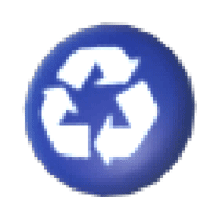 Eco Blue Recycling Bin Badge  - Common from Hat Shop